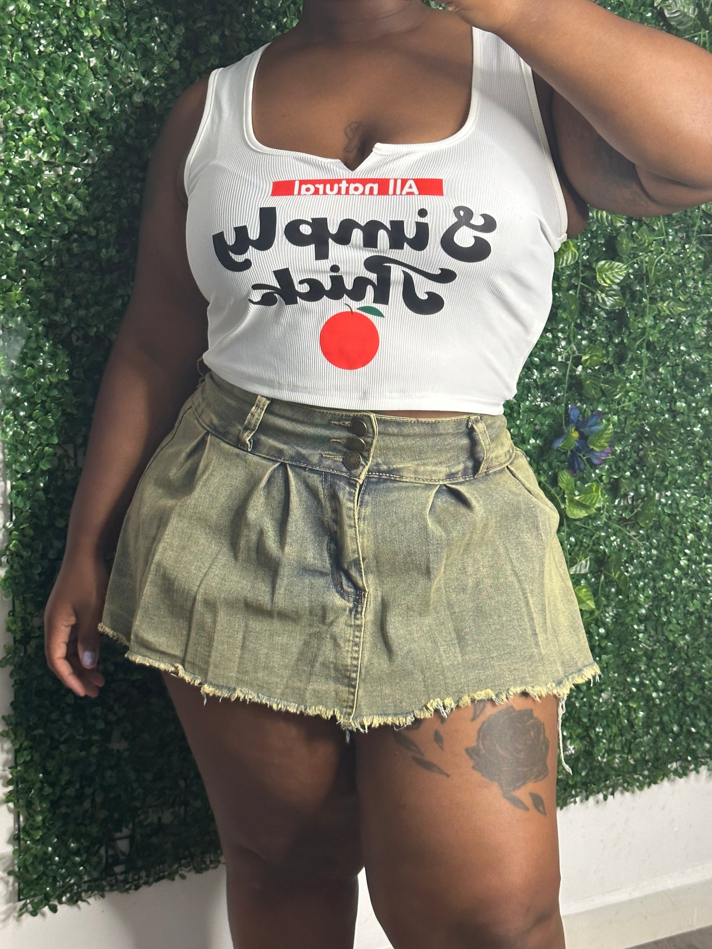 Denim Skort