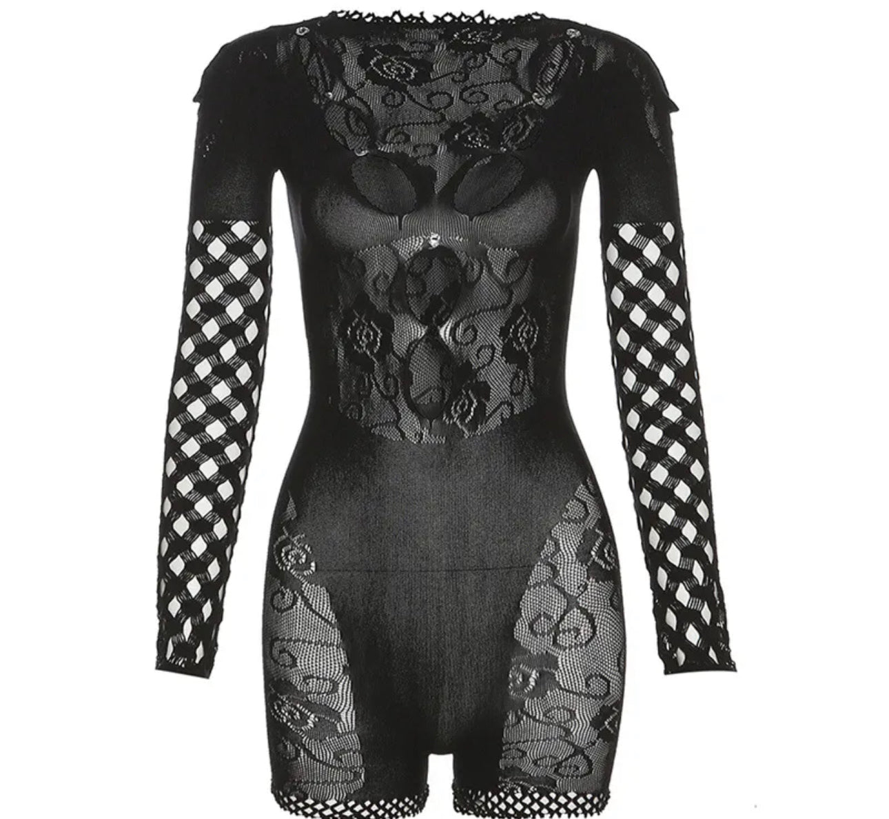 V Cut Diamond Romper