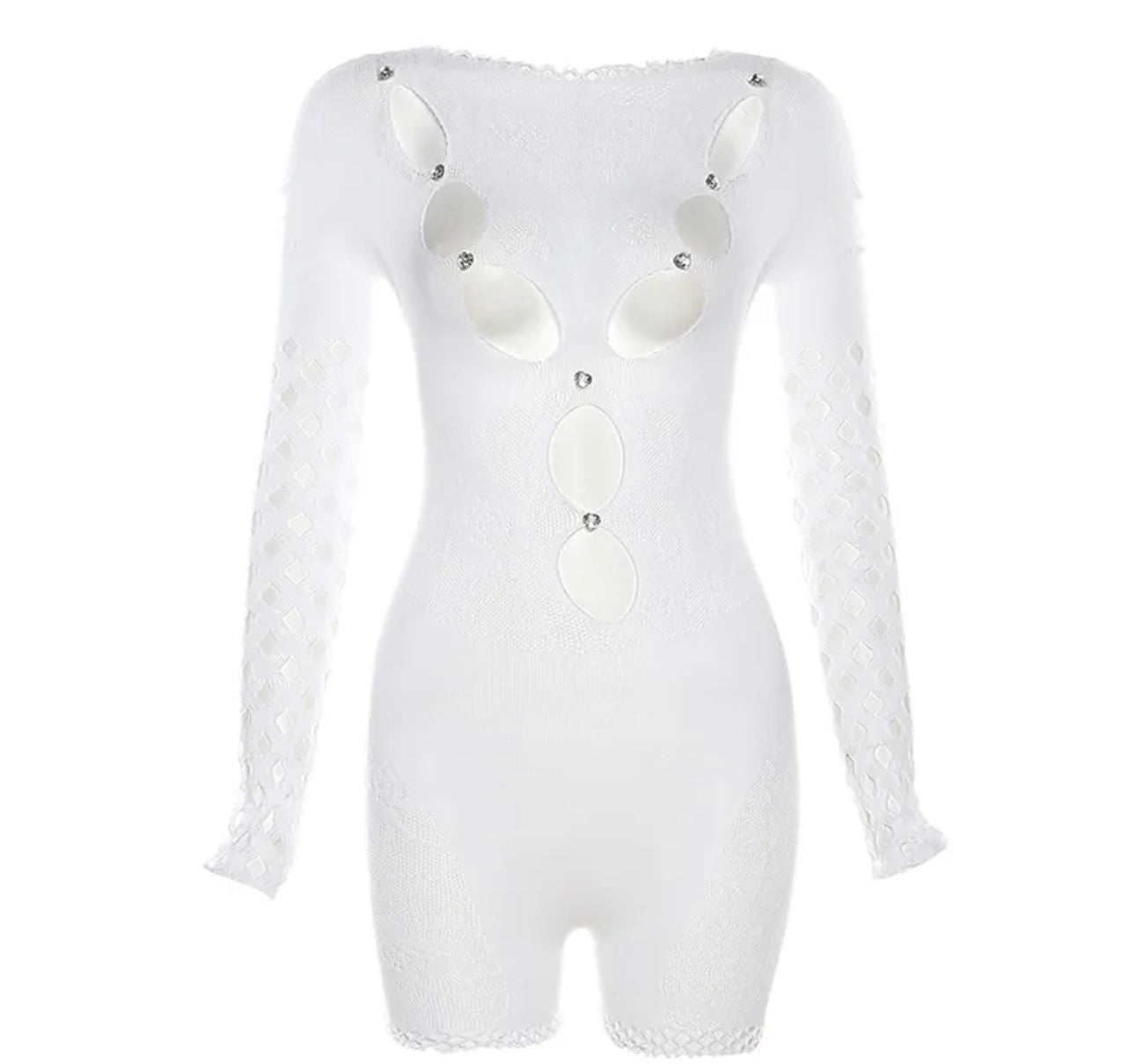 V Cut Diamond Romper
