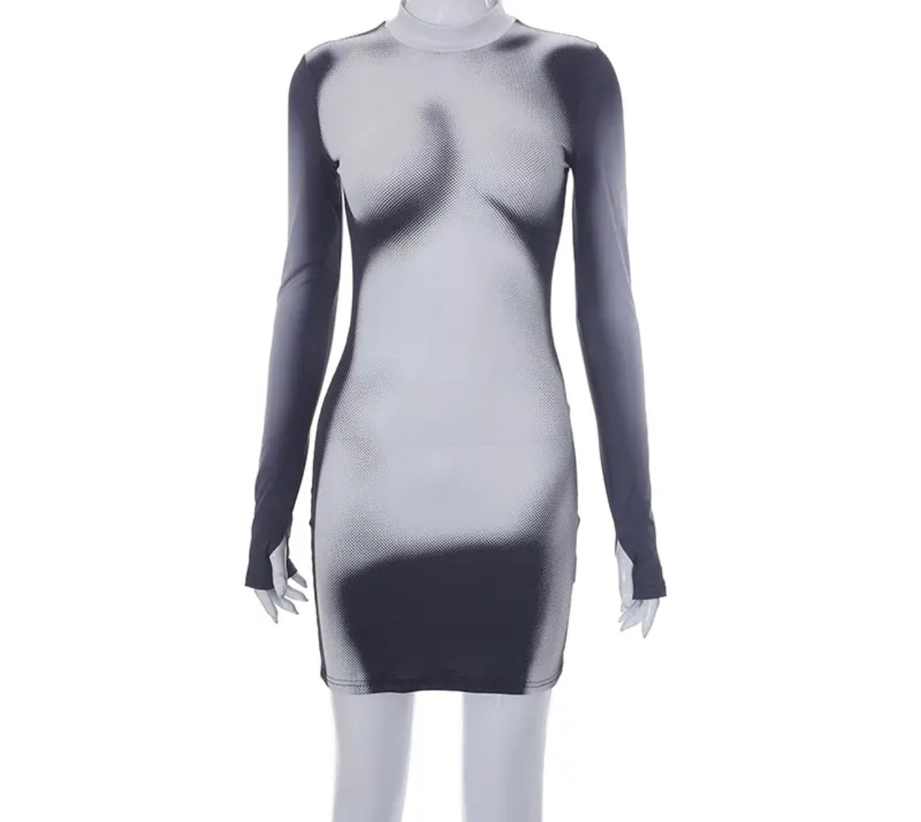 Body Print Dress